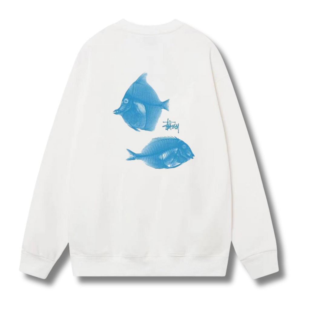 Stu Sweater fish White