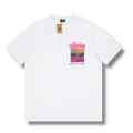 Stu T-shirt White w Pink