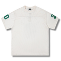Stu T-shirt White w Green Mesh