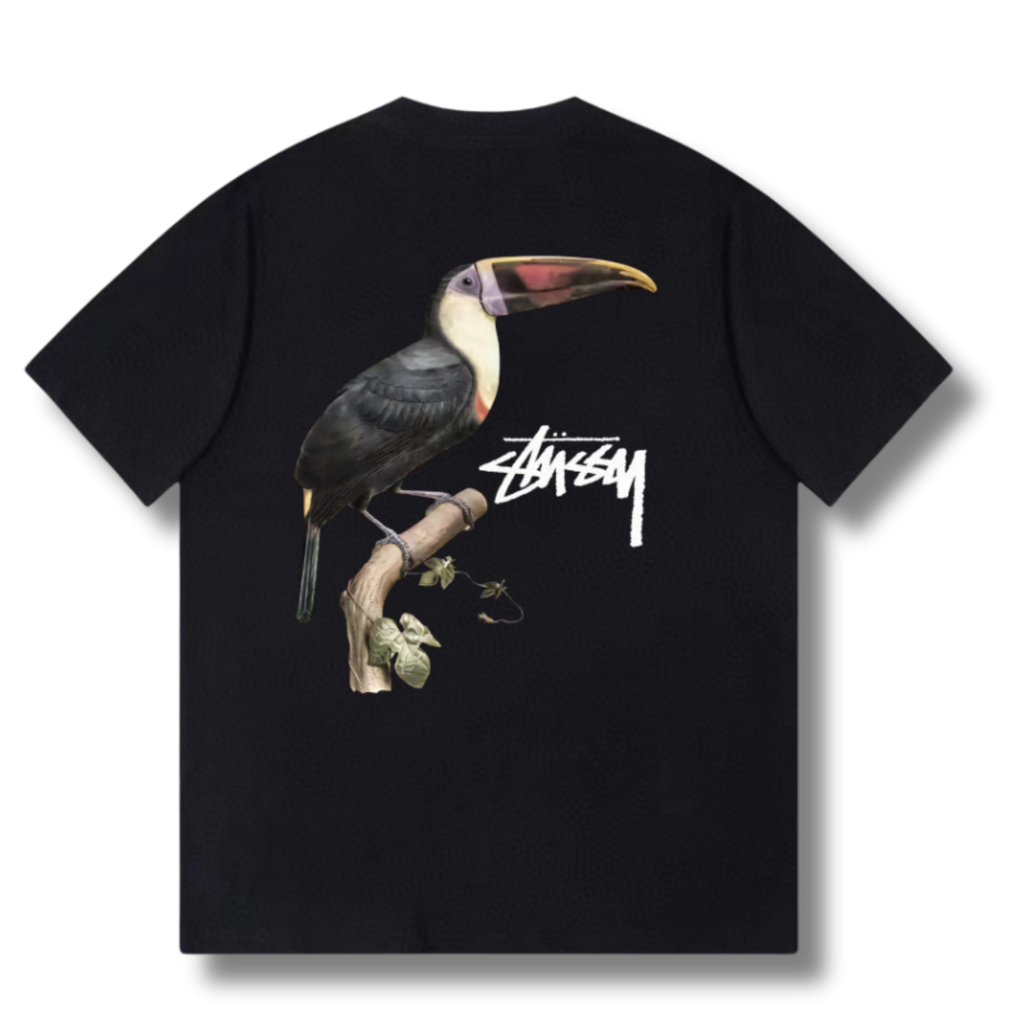 Stu T-shirt Pelican Black