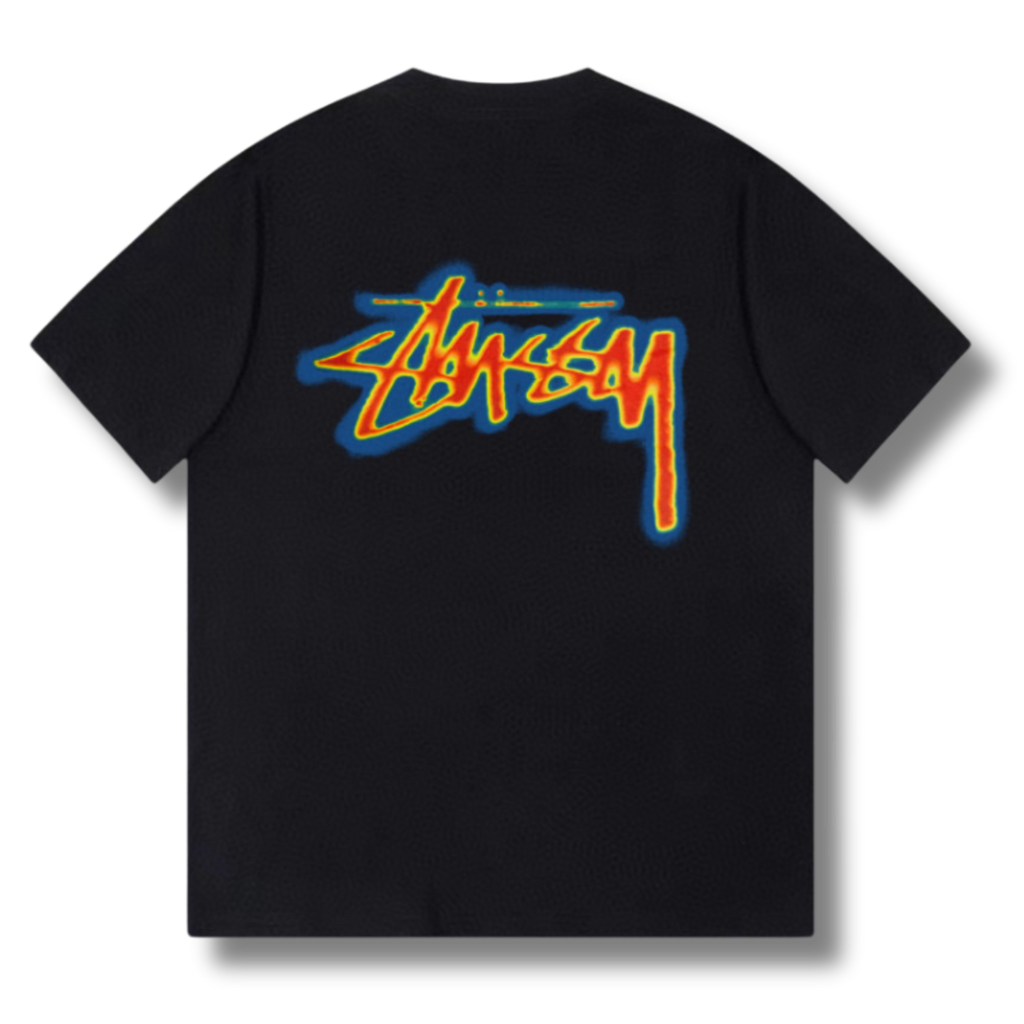 Stu T-shirt Black w Multicolor