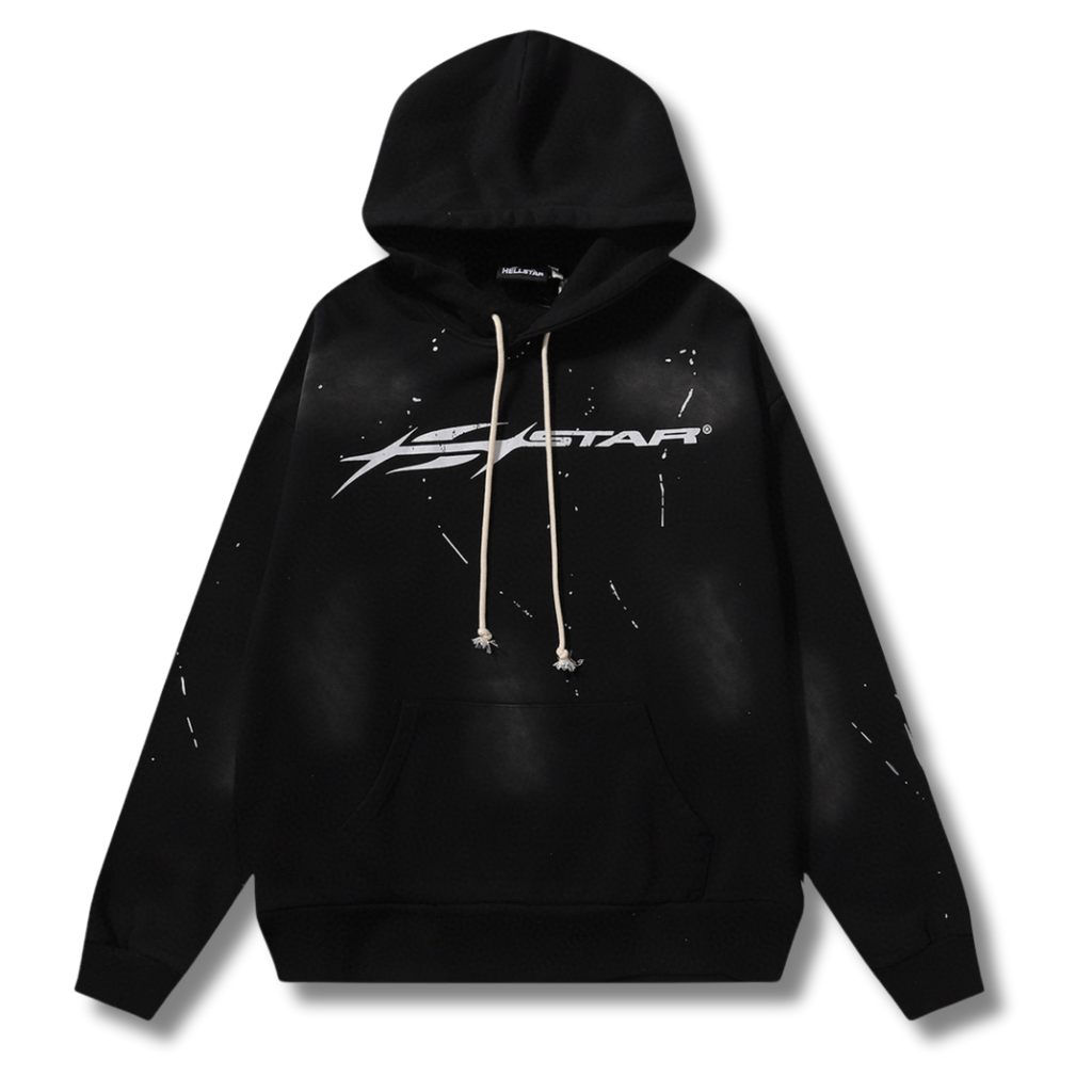 HelStar Hoodie Black w white