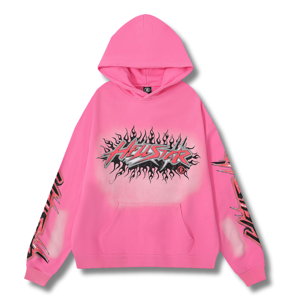 HelStar Hoodie Flames Pink
