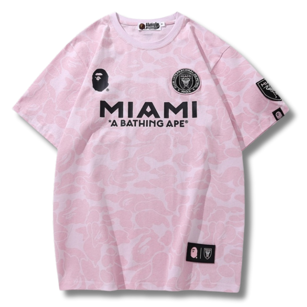 Ape T-shirt W numbers Pink
