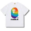 Ape T-shirt Rainbow white
