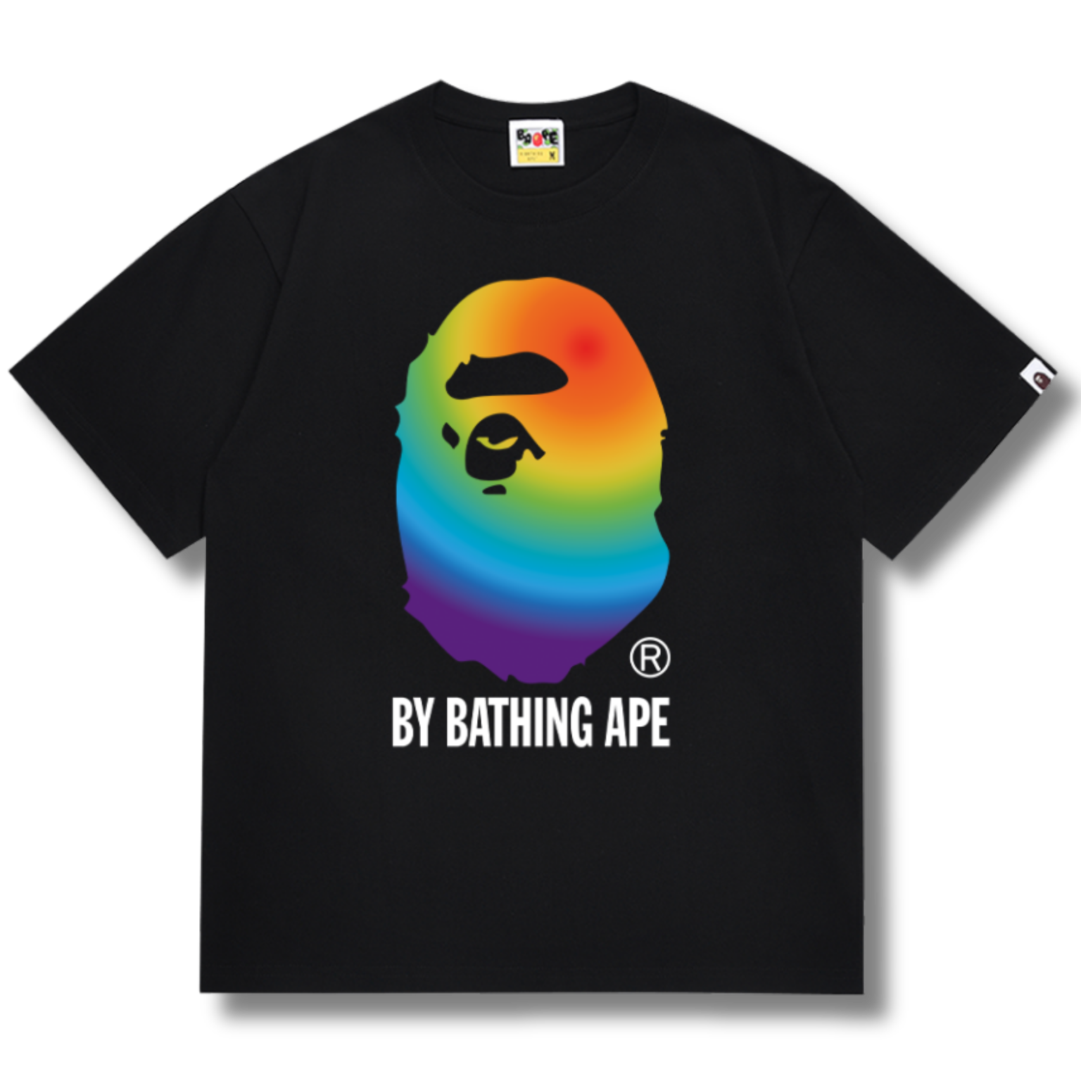 Ape T-shirt Rainbow black