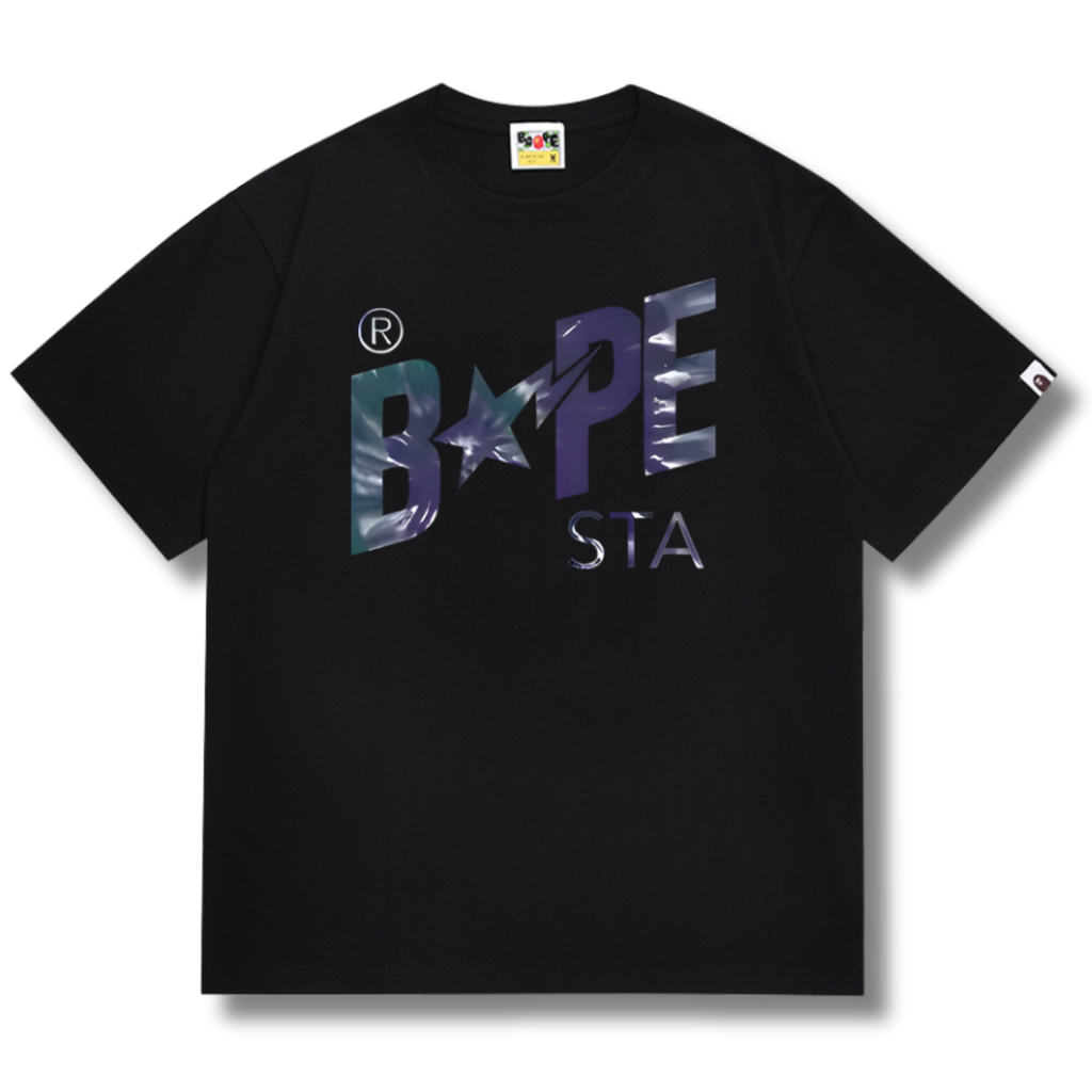 Ape T-shirt Blue star black