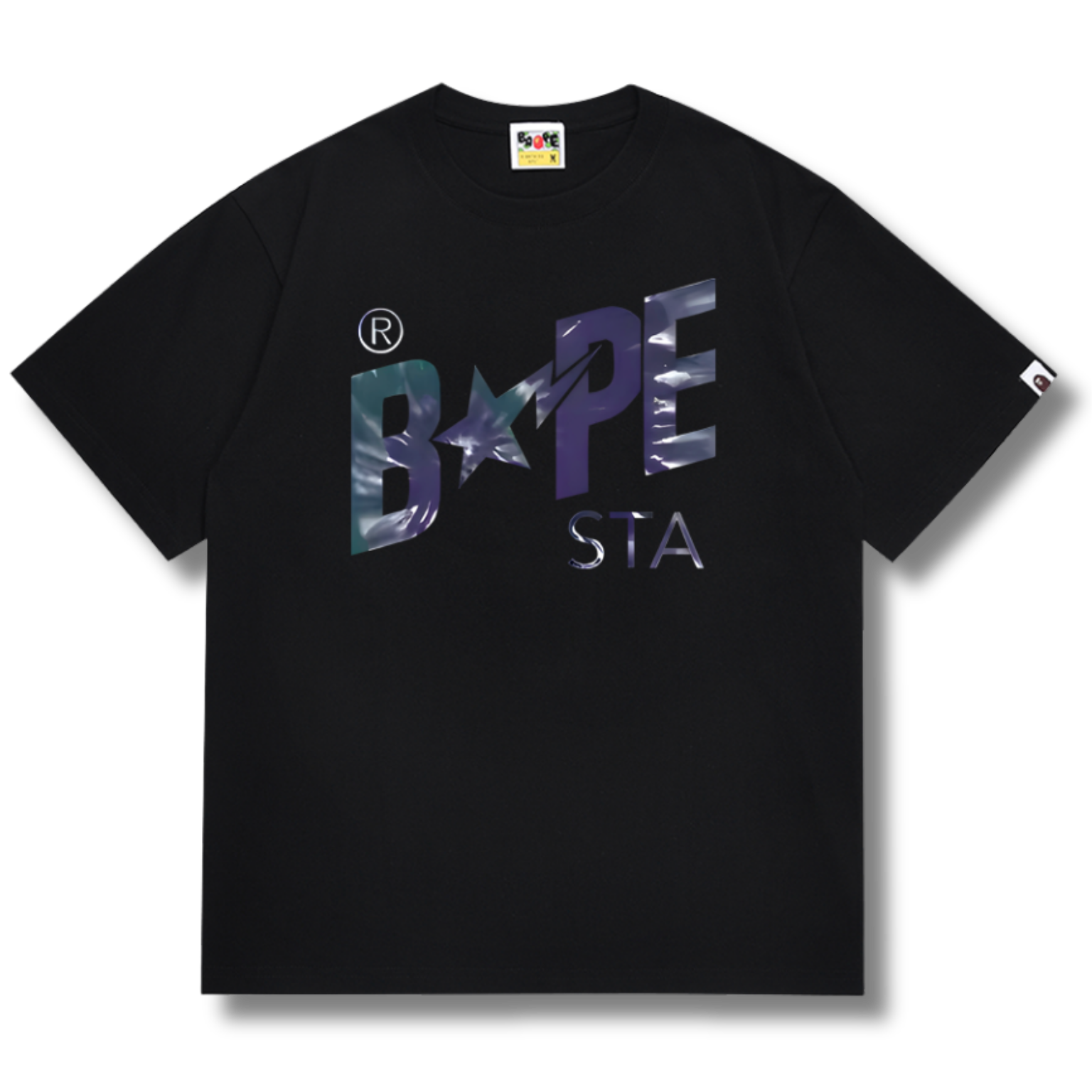 Ape T-shirt Blue star black
