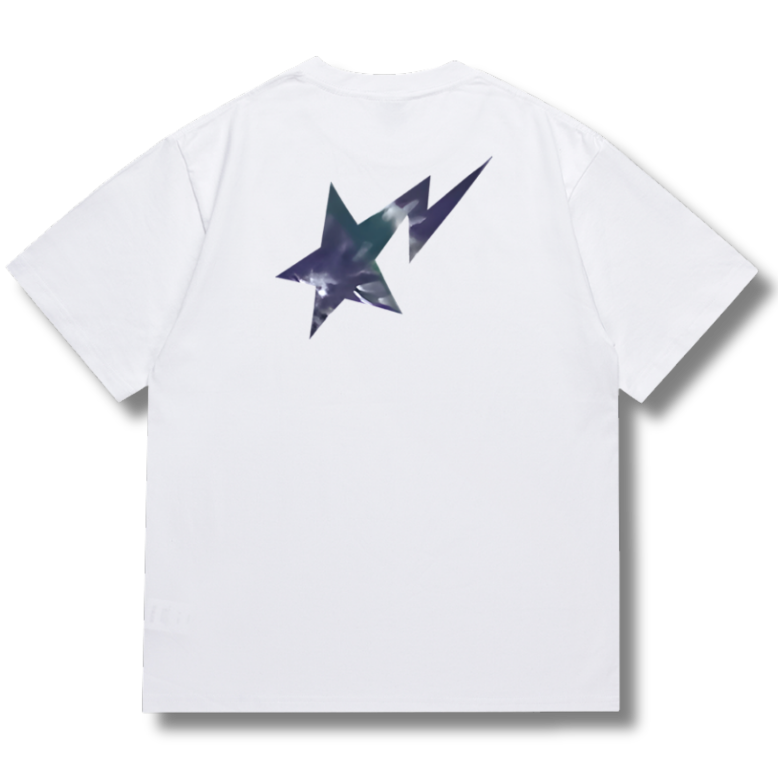Ape T-shirt Blue star white