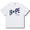 Ape T-shirt Blue star white