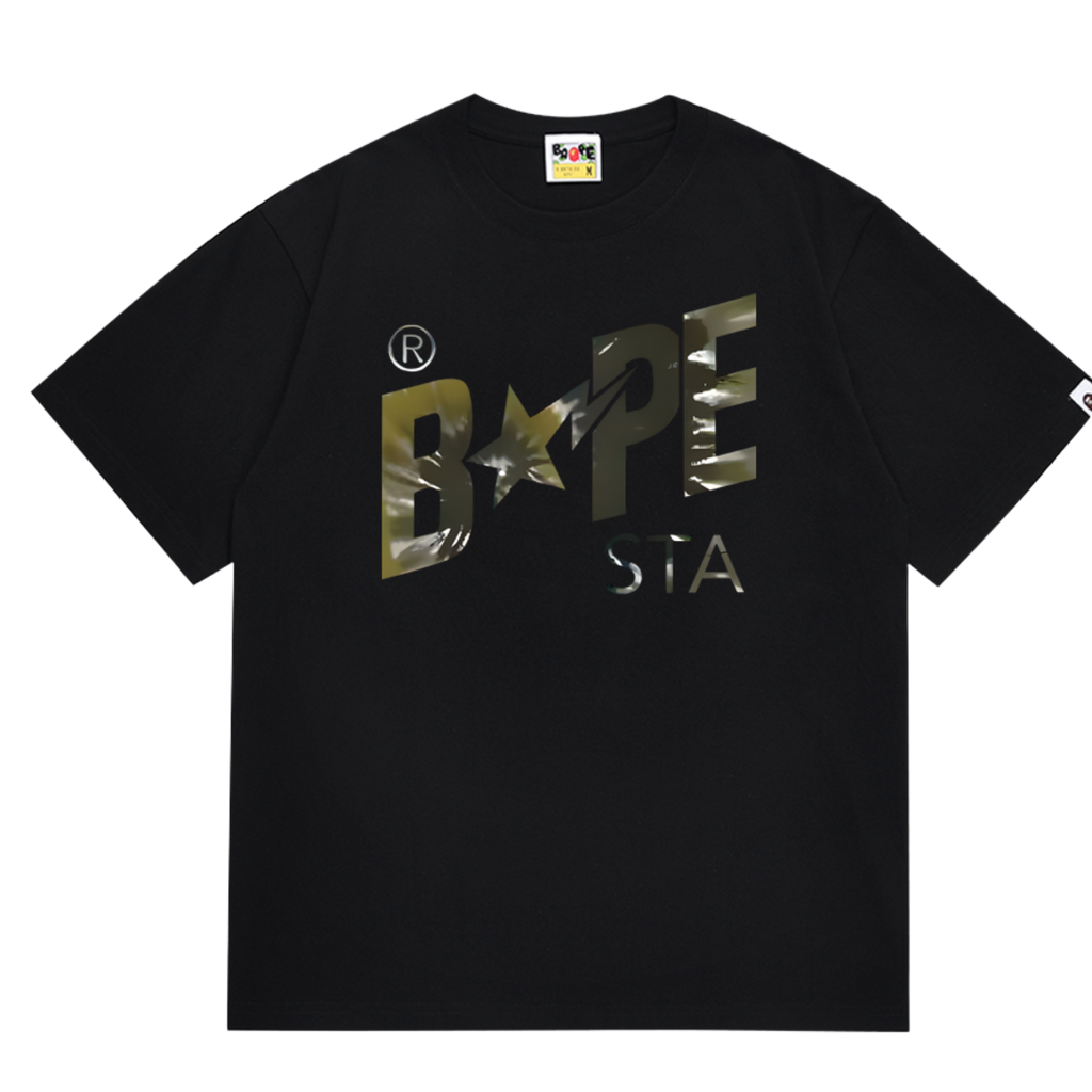 Ape T-shirt Brown star Black