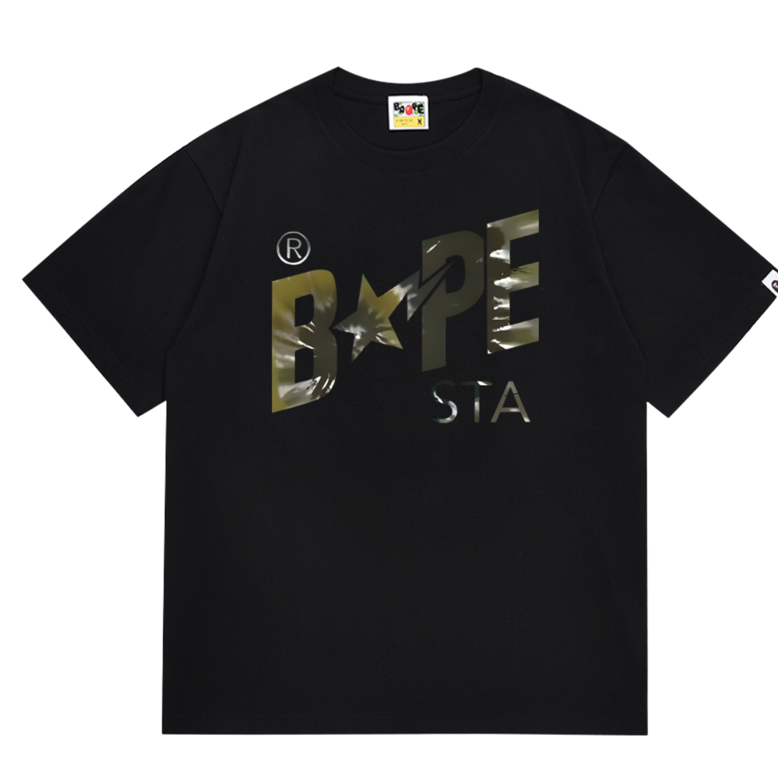 Ape T-shirt Brown star Black