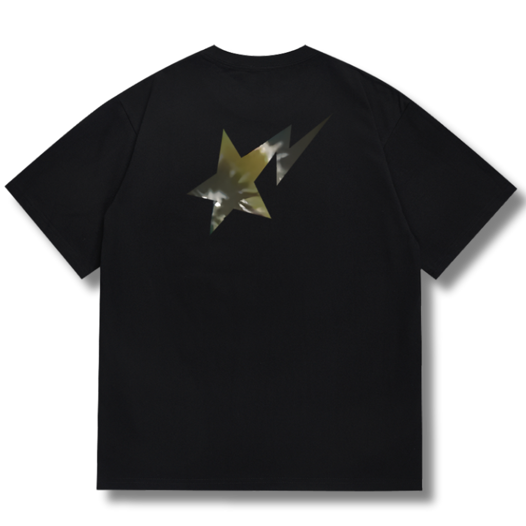 Ape T-shirt Brown star Black