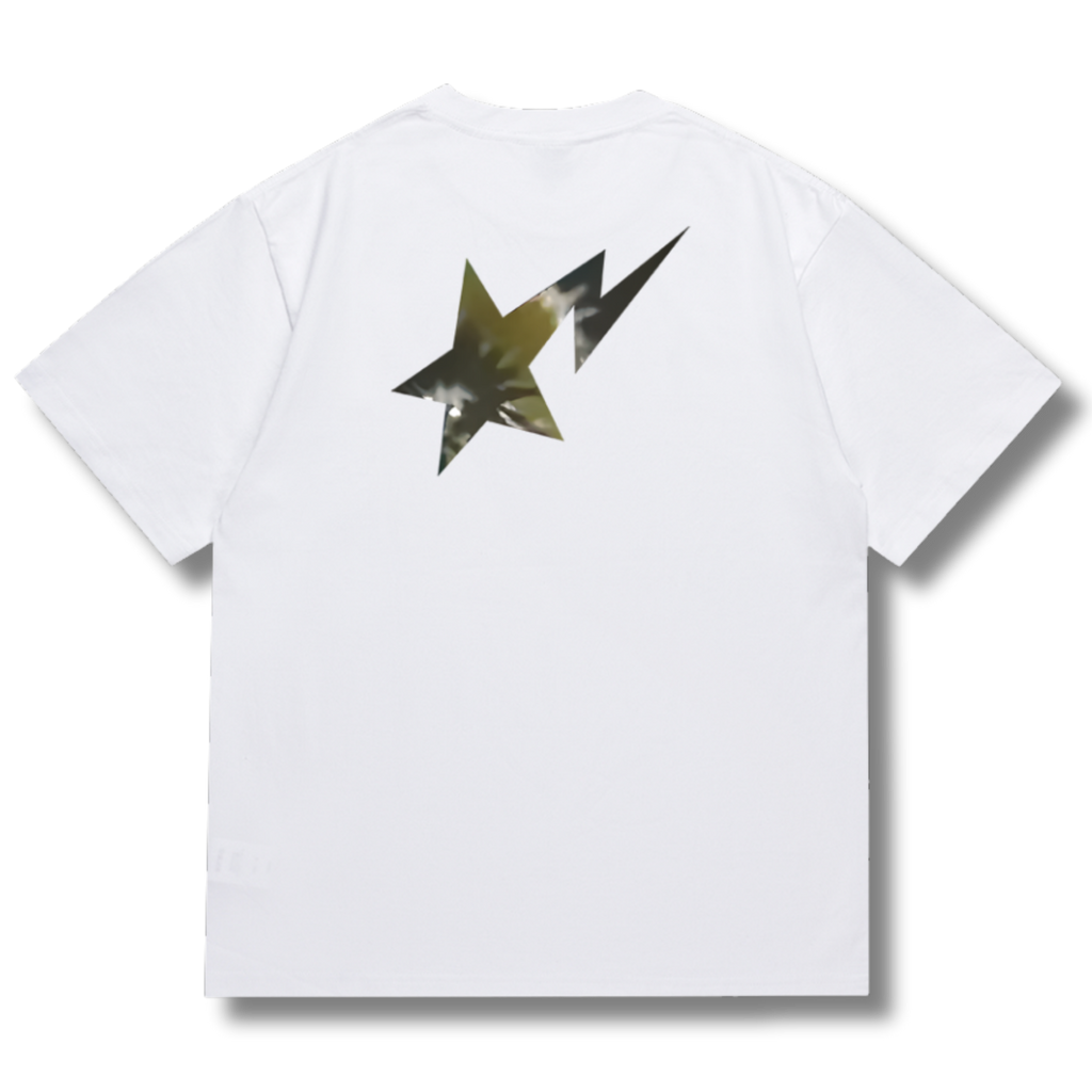 Ape T-shirt Brown star White