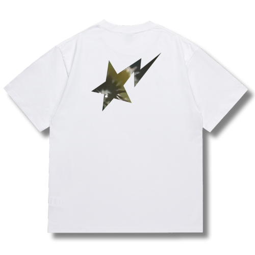 Ape T-shirt Brown star White