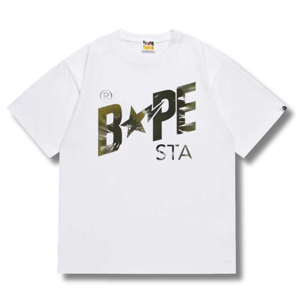 Ape T-shirt Brown star White
