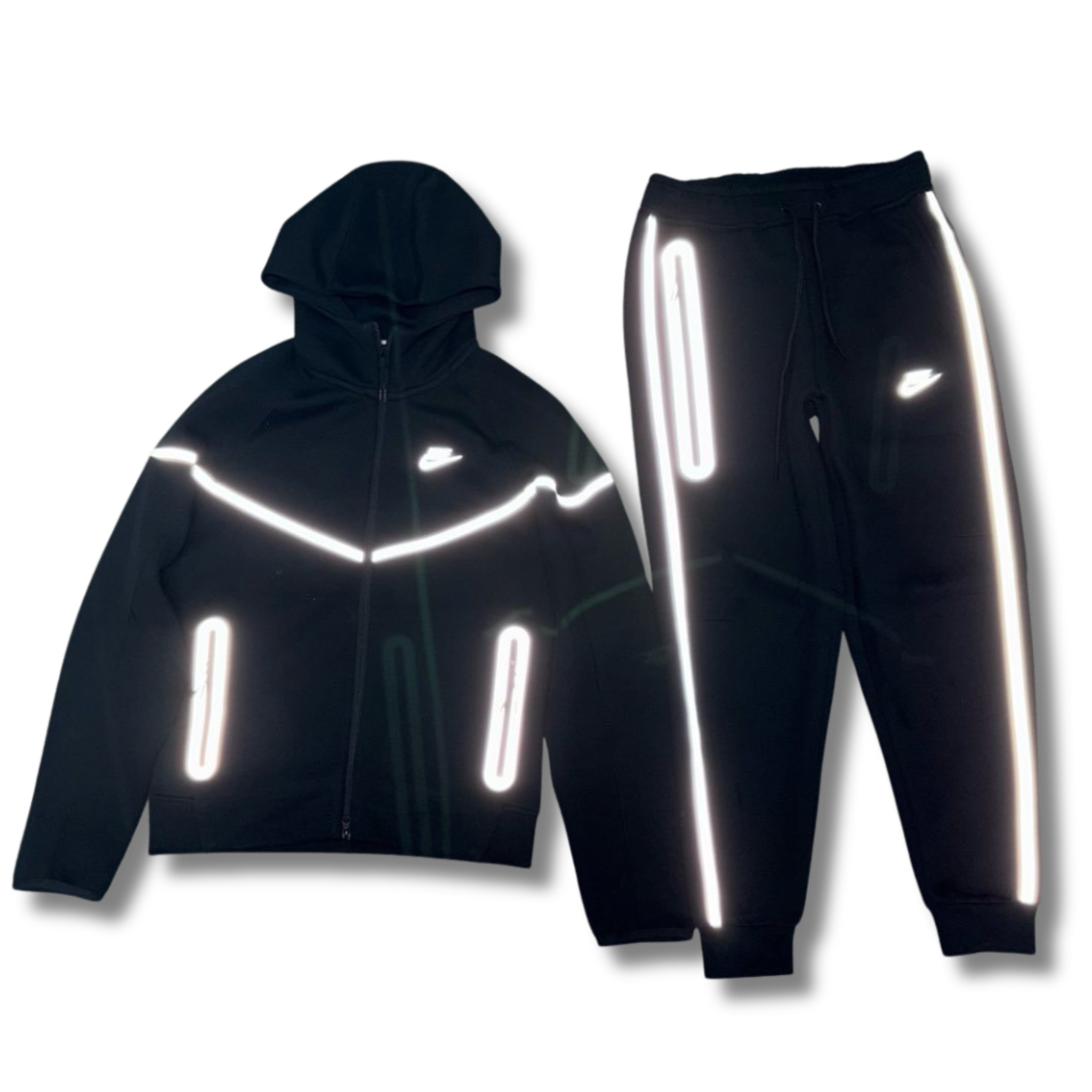 Nice Tech Set Black w Reflective lines