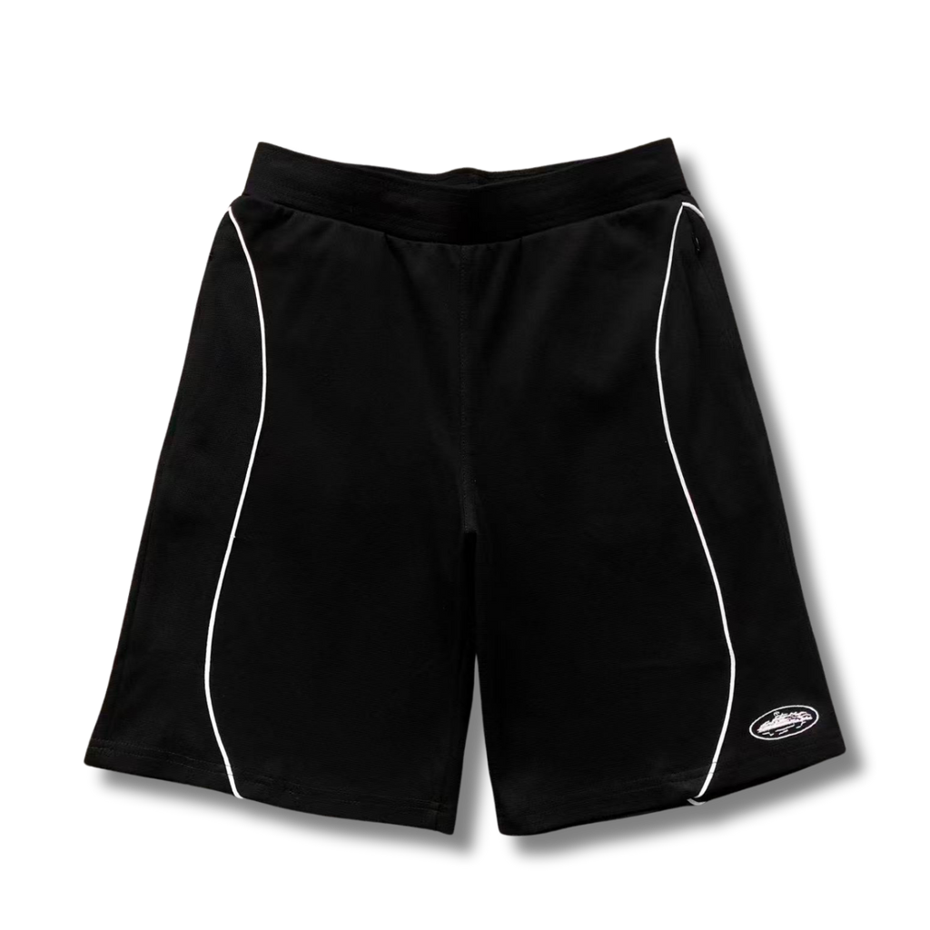 Cortez Tracksuit black w white lines