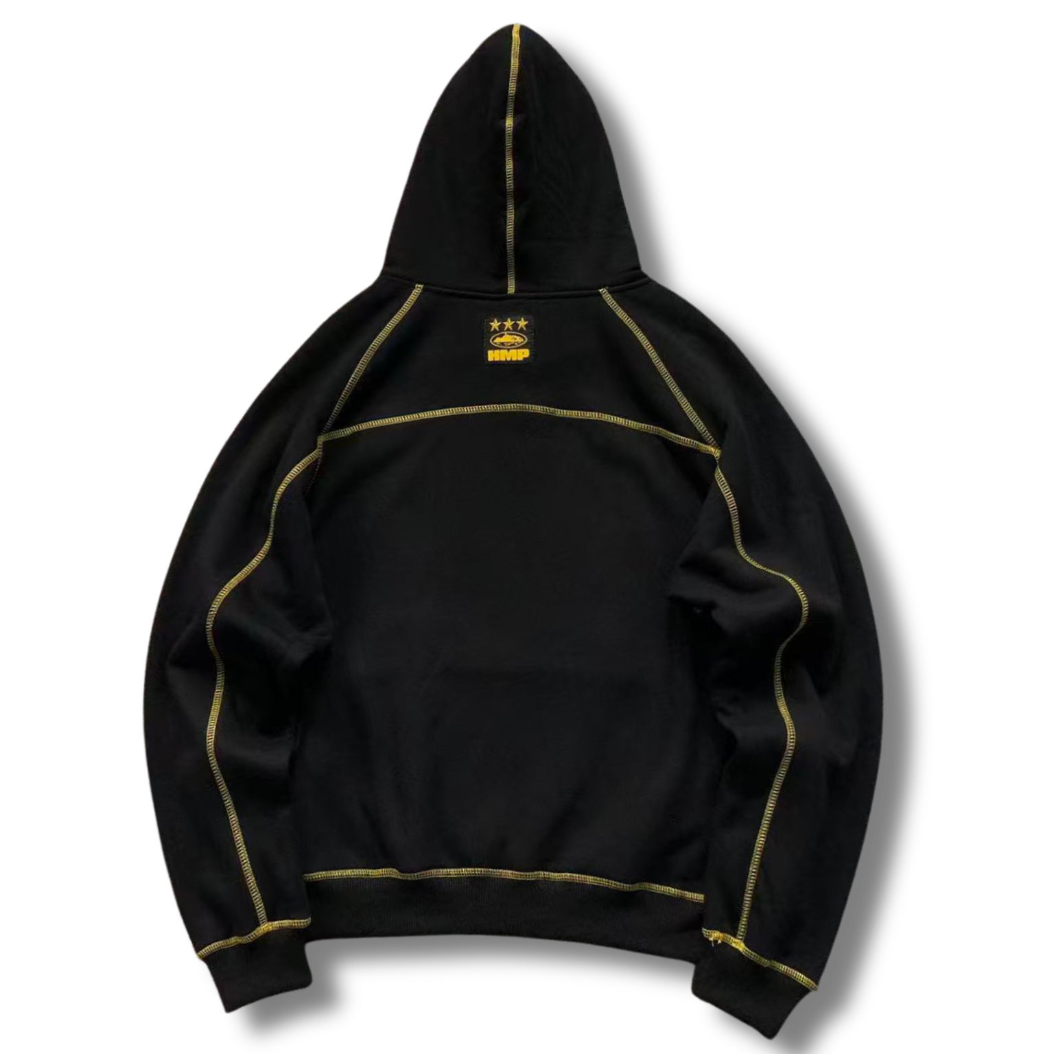 Cortez Tracksuit black w yellow lines